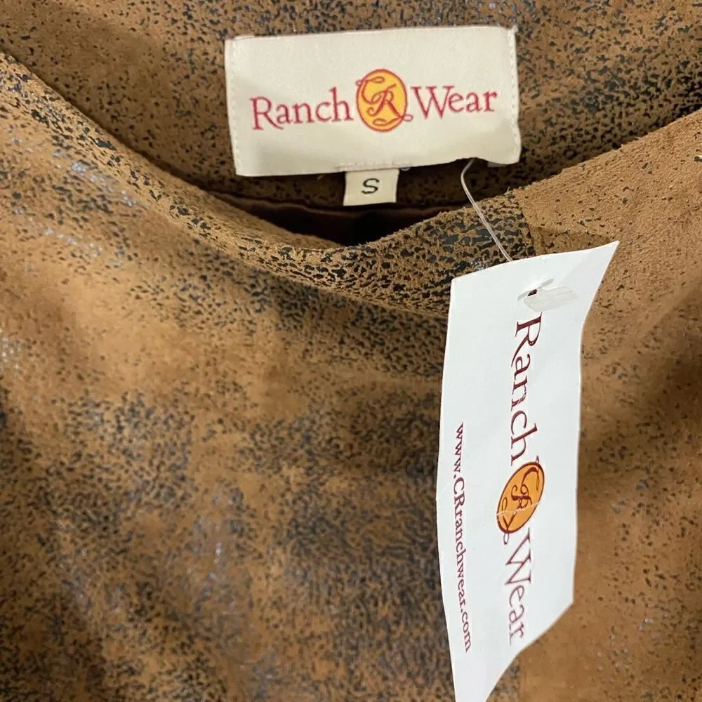 NWT Ranch Wear Faux Leather Skirt